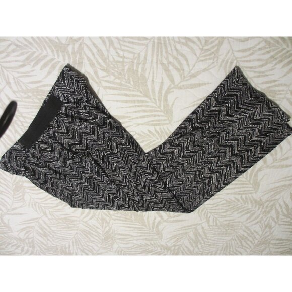 Motherhood Maternity Black & White Chevron Print Elastic Waist Wide-Leg Pants XL - Picture 1 of 5
